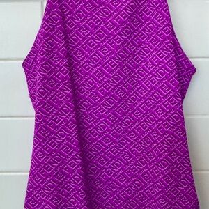 Fendi Women's Vibrant Purple Tank Top